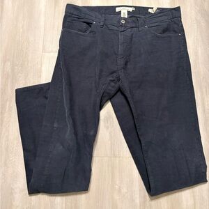 H&M Men's Dark Blue Slim corduroys
